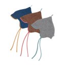 Finkid- Zipfelmütze POPI WOOL- mit Bändchen und Schild- versch. Farben- Gr. XS-S