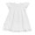PWO- Kurzarm-Kleid- weiß mit blauer Stickerei- Gr. 110-134