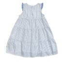 PWO- Ärmelloses Kleid- blau-weiß-gestreift- Gr. 110-134