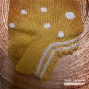 Grödo- Sneaker-Socke- gelb/weiße Punkten- Gr.19-38