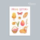Papete- Postkarte- Ostern- OSTERSET